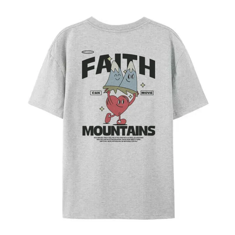 Retro Cartoon Bible Verse Funny T-Shirts Women Cute Christian Inspirational Tee Shirt Jesus Faith Streetwear Tops Unisex Clothes
