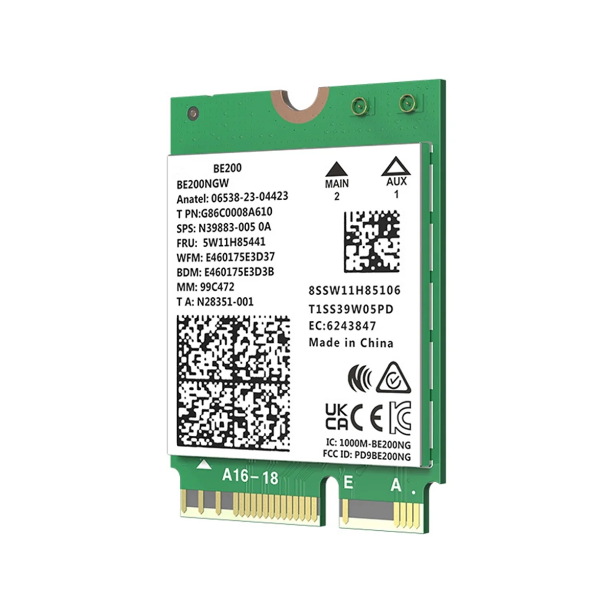 

A49T 8774 Мбит/с Wi-Fi 7 BE200 Pcie Беспроводной Wi-Fi адаптер Bluetooth 5,4 Трехдиапазонная карта Wi-Fi 2,4G/5G/6 ГГц для Win10/11 Linux