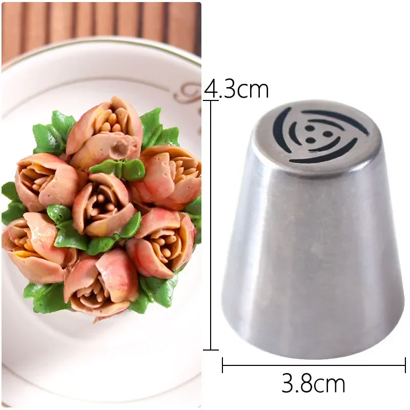 31pcs Large Rusian Tulip Icing Piping Nozzles For Cakes Decorating Cupcake Pastry Cream Tips Confectionery Bakeware Baking Tools