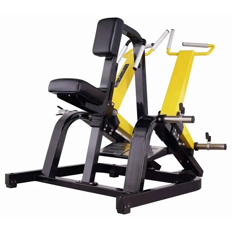 

Plate Loaded Seated Rowing Machine Incline Level Row Exercise Strength Training Indoor Sports Center Gym Club Fitness Equipment