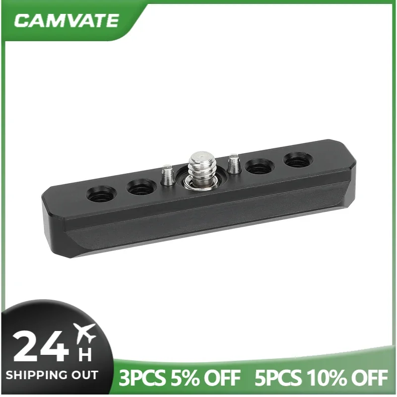 CAMVATE Quick Release NATO Safety Rail with 1/4inch ARRI-Style Anti-Twist Screw Mout Camera Nato Rail For Sony Canon Accessories