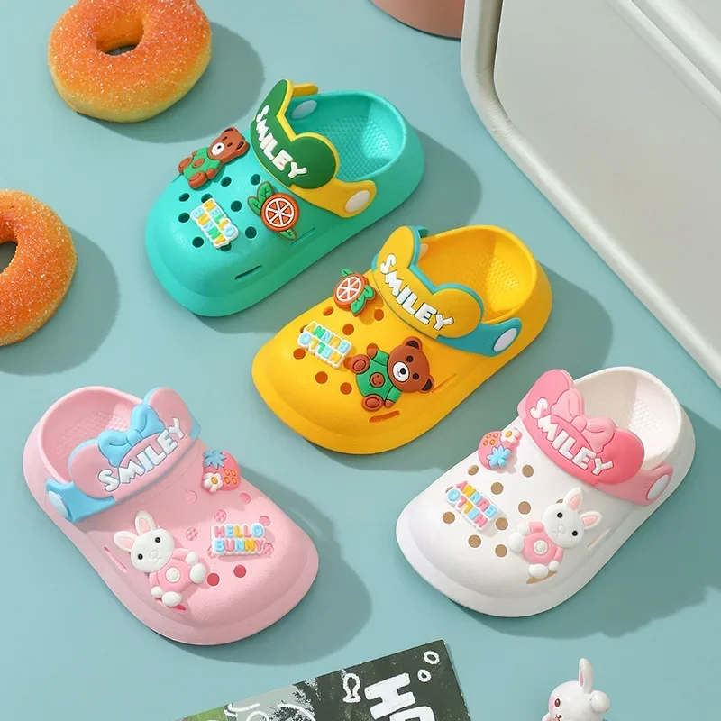 Slippers Baby Shoe Sandals Mules Breathable Boys Girls Sandals with Soft Sole for Indoor Outdoor Activities and Anti-Slip Design