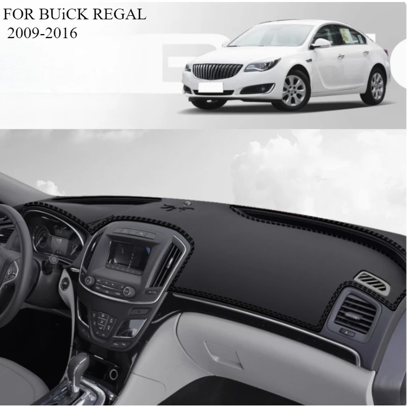 FOR BUiCK REGAL 2009-2016 Car Dash Mat Dashmat Dashboard Mat Cover Sun Shade Dash Board Cover Carpet  Accessories