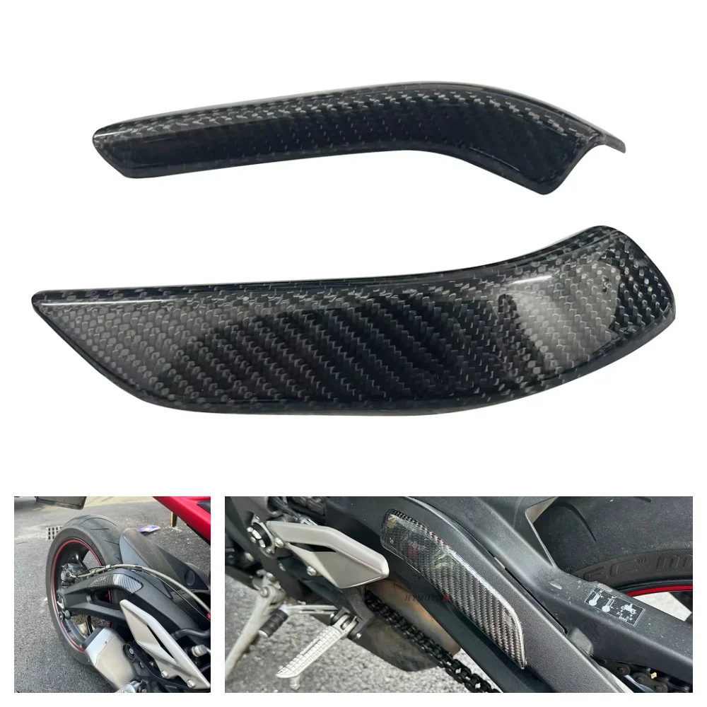 

For Triumph Street Triple 765/RS 765 RS 2017- 2021 2022 2023 2024 motorcycle carbon fiber side rear frame protective cover