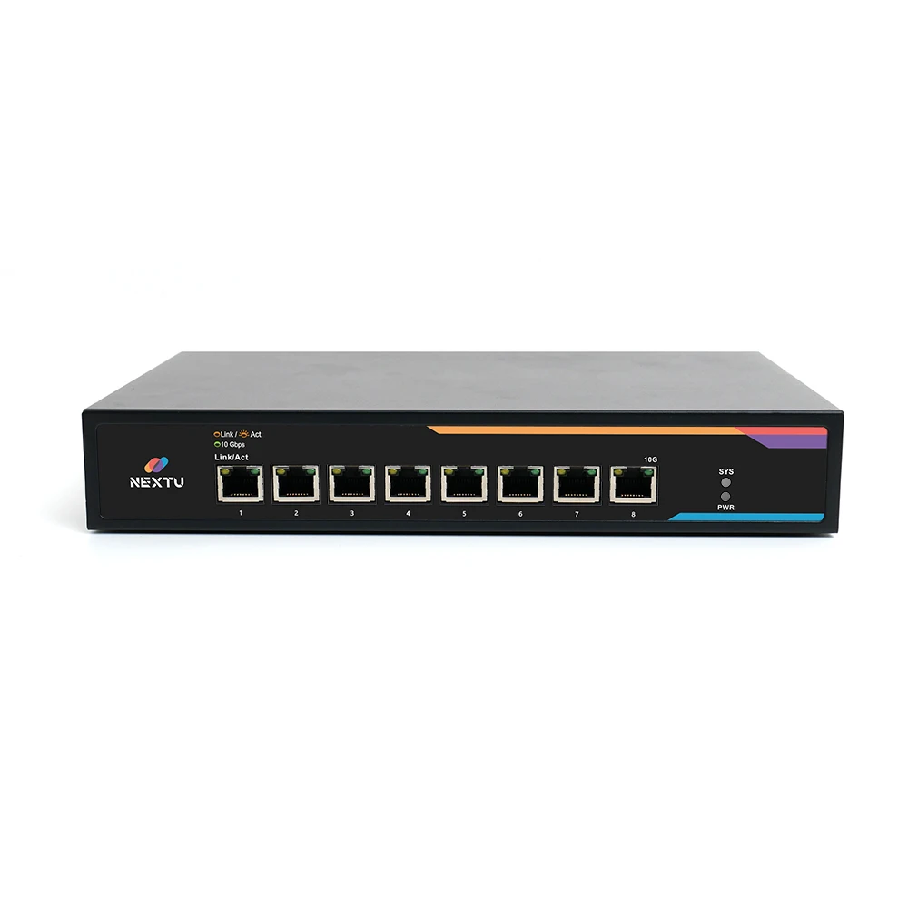 Srio 8 Port 1G/2.5G/10G Multi Giga switching hub 9108GS-TP10G