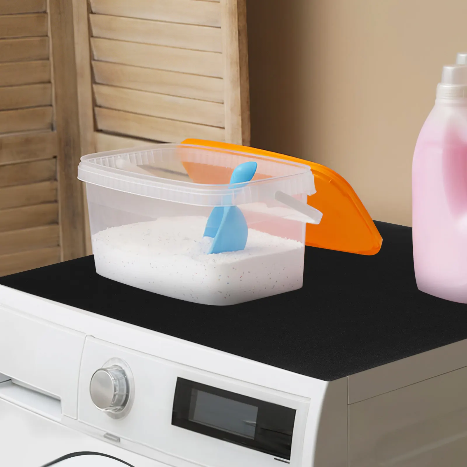 

Washing Machine Top Cover Absorbent Nonslip Protector Mat for Front Load Washer Dryer Laundry Room Decor Washer Topper Cover