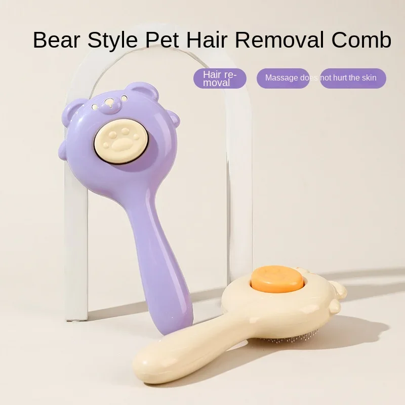 Cat Comb One-click Hair Removal Artifact Portable Automatic Fading Beauty Dog Comb Household Brush Supplies Gatos Accesorios