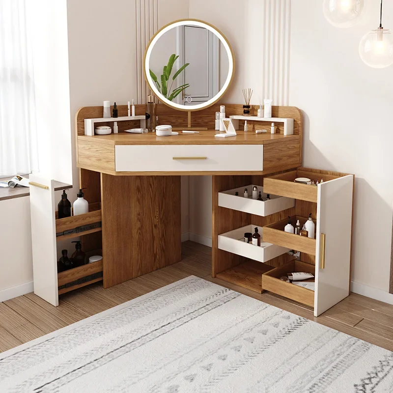 

Corner Dressing Table Modern Minimalist Bedroom Corner Simple Makeup Table Multifunctional Dresser