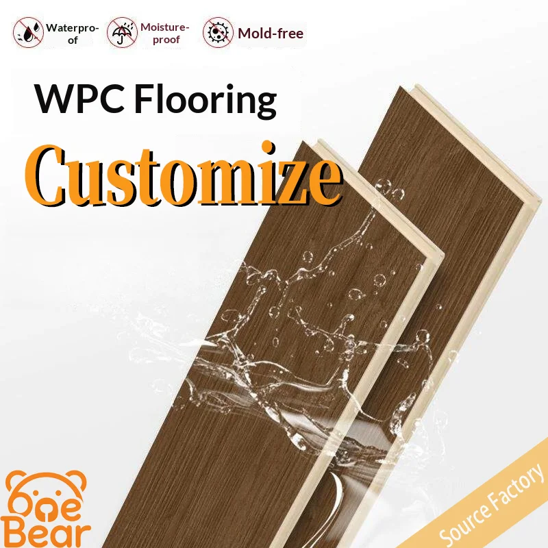 Customizable WPC Interlocking Flooring — Extra-Thick Design, Highly Wear-Resistant, Eco-Friendly Stone-Composite Flooring.
