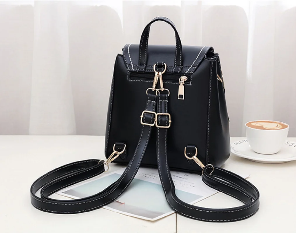 Hot Sale High Quality Leather Small Backpacks Women Fashion Luxury Shoulder Bags Casual Crossbody Bag Large Capacity Backpack