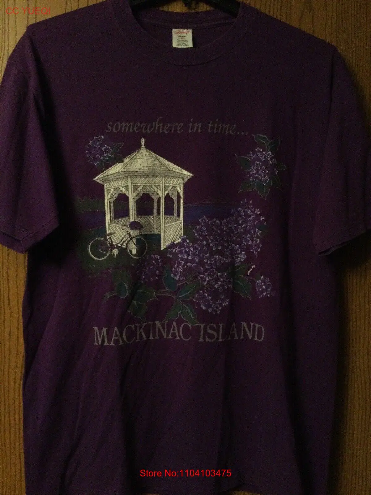 “Somewhere In Time” - Mackinac Island - Purple Shirt /Ladies /XL/Sherry’s