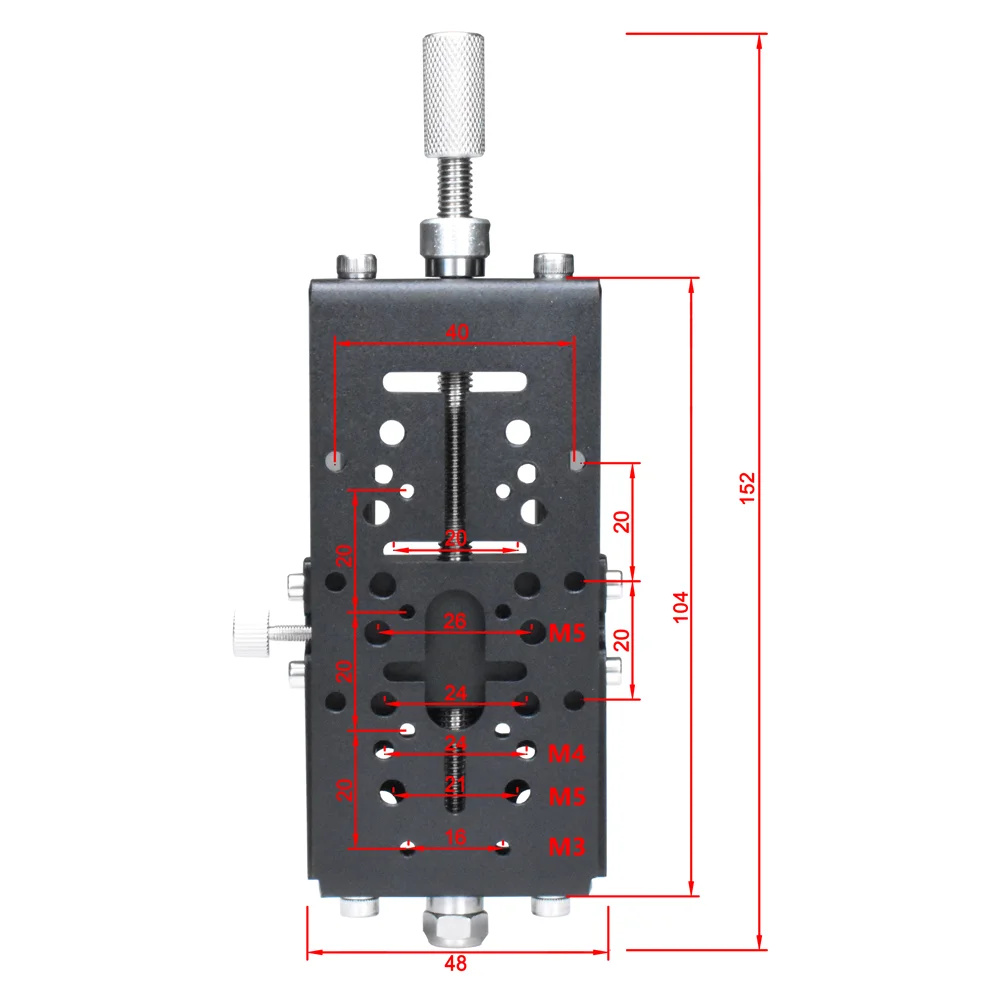 Imagem -04 - Z-axis Altura Ajustador Foco Ajustador Módulo Laser Montagem Frame Head Lifting Bracket para Cnc Gravura Máquina de Corte Slide