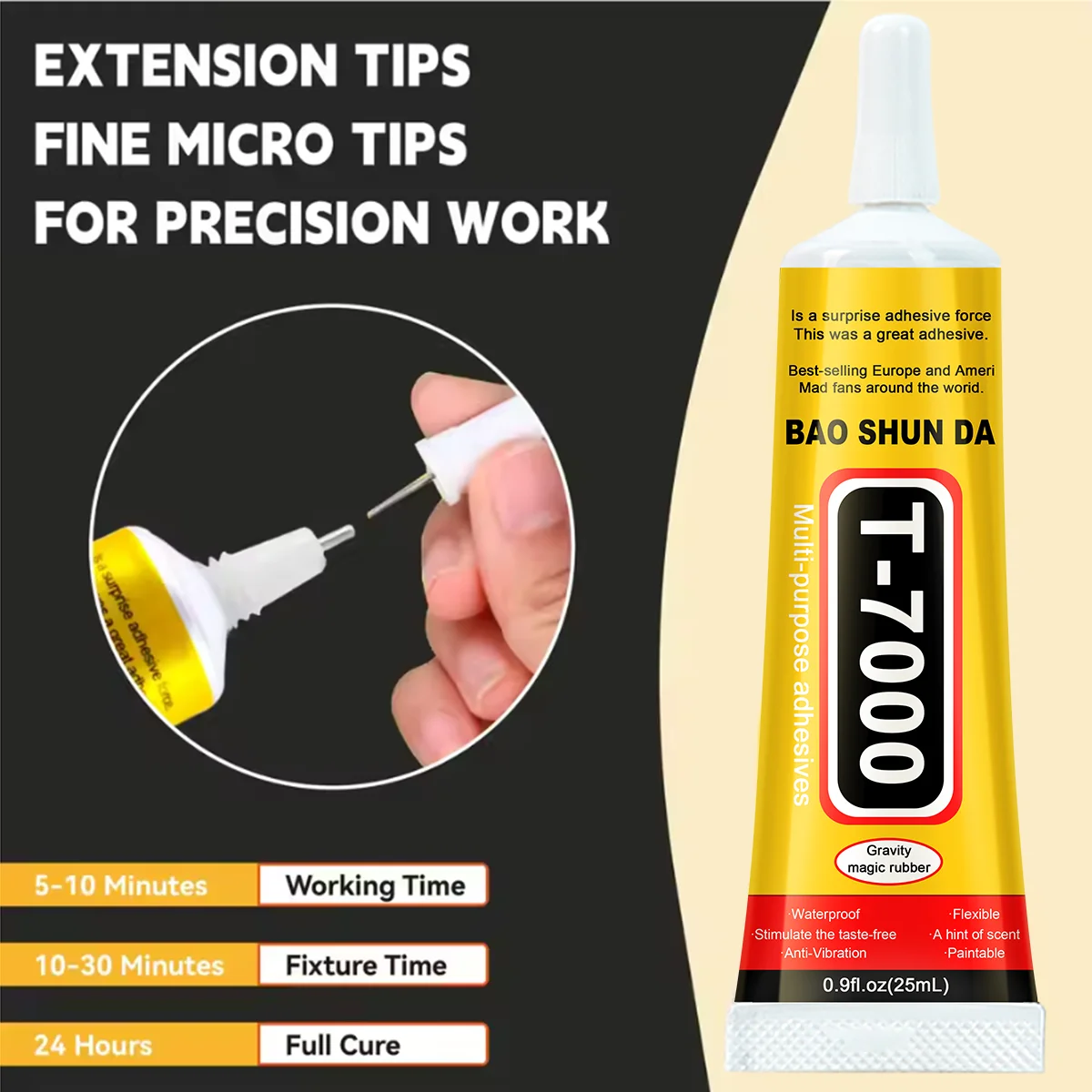 لاصقة شفافة B7000 لإصلاح الشاشات المتنقلة ، لاصقة سوداء مقاومة للماء T7000 للمجوهرات اليدوية ، لاصقة فائقة القوة B7000 #2