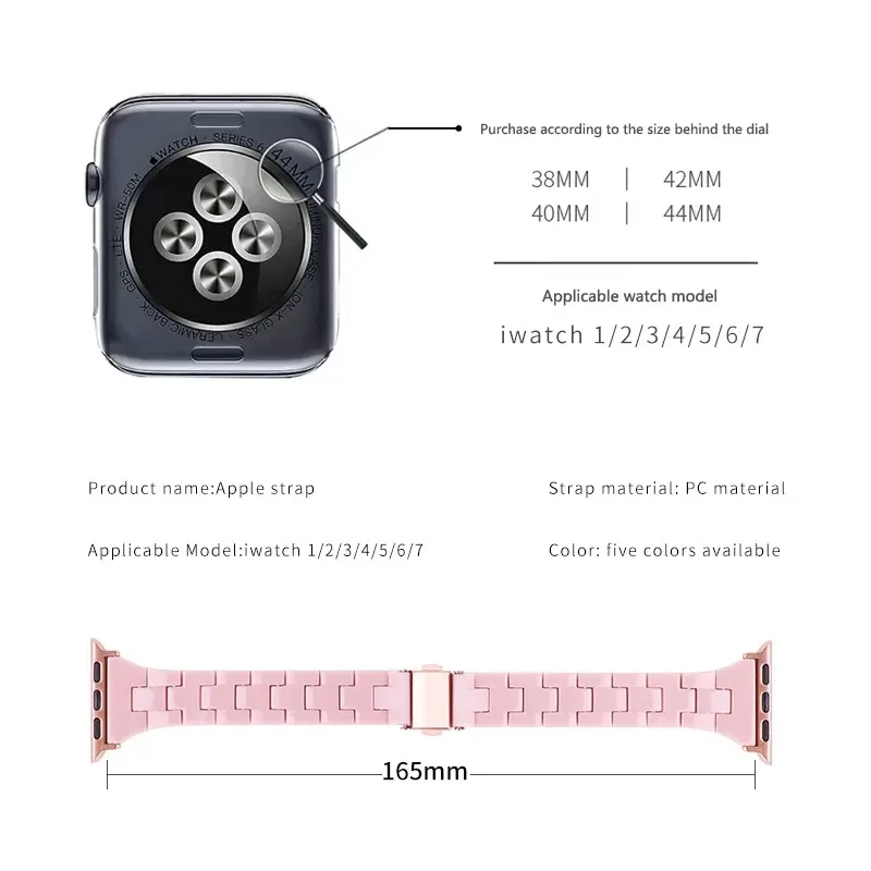 Slim Band for apple watch straps 44mm 40mm Ultra2 49mm 42mm correa 38mm Resin bracelet iwatch series 9 5 4 3 se 6 7 8 45mm 41mm