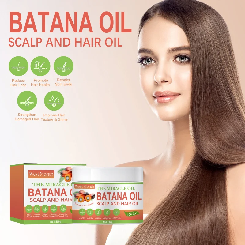 

Batana Oil Deep Repair Hair Mask - Intensive Nourishing Treatment for Dry & Frizzy Hair - Restores Shine & Softness