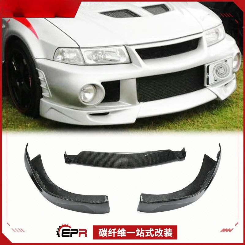 

SAAR для Mitsubishi Evolution Evo6, передняя губа из углеродного волокна, небольшой объемный передний сплиттер, модификация, детали