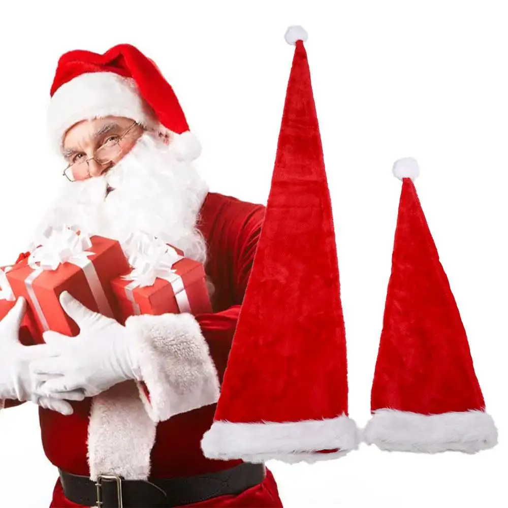 

Claus New Year Decoration Party Decoration Hat Christmas Gift Long Christmas Cap Hat Christmas Decoration Christmas Hat