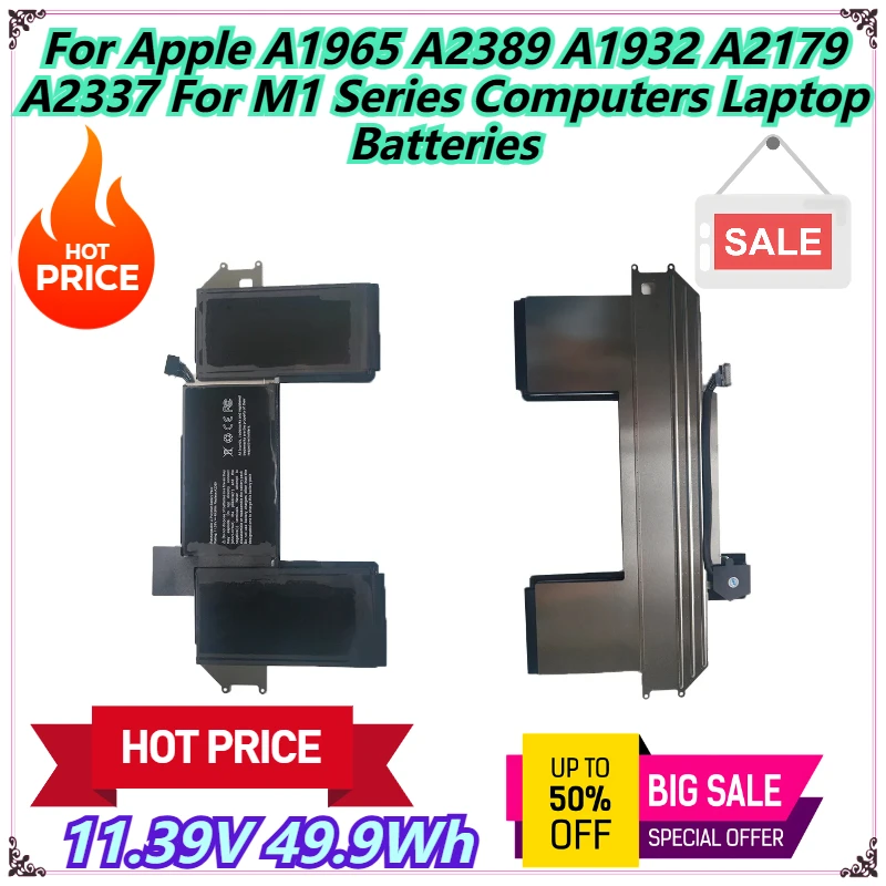 

11.39V 49.9Wh For Apple A1965 A2389 A1932 A2179 A2337 For M1 Series Computers Laptop Batteries