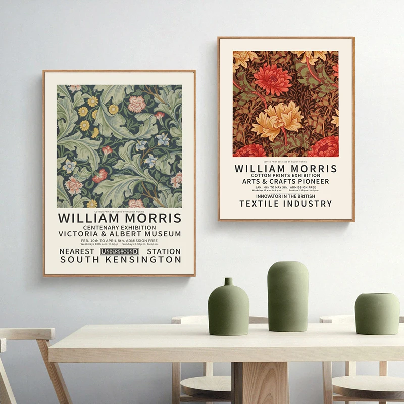 

William Morris Famous Painting Canvas Poster Print Retro Plant Flower Wall Art Picture for Living Room Home Decoration Cuadros