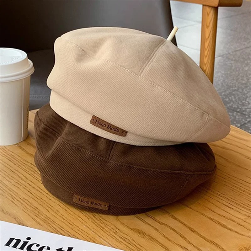 Panamanian Women's Autumn And Winter Woolen Belle Octagonal Painter Newspaper Children's Hat Sun Summer Hat Fashion Outdoor Cap