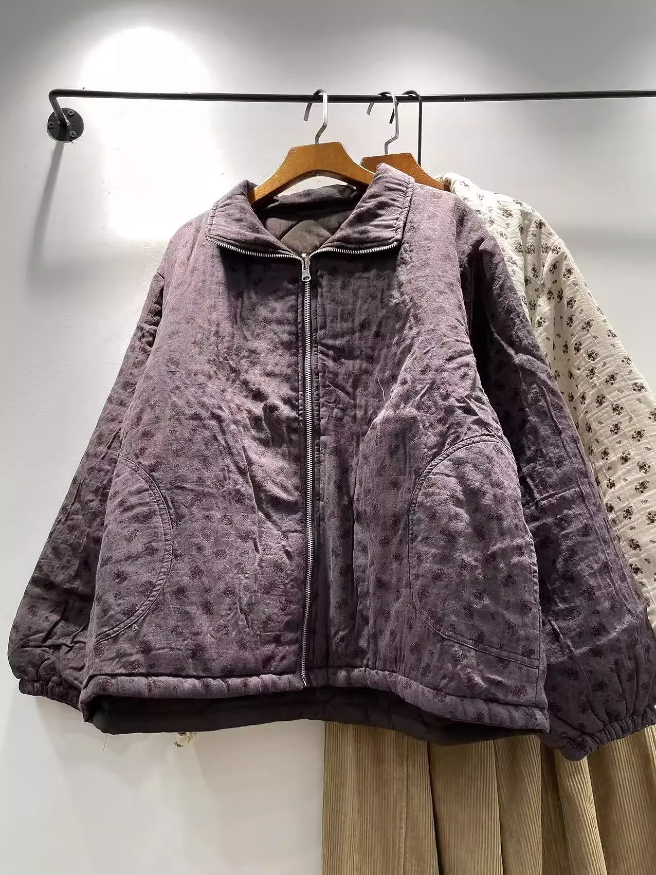 Plus Size Women Clothing 100% Cotton Padded Jacket for Women Winter Soft Warm Thick Large Size Outwear