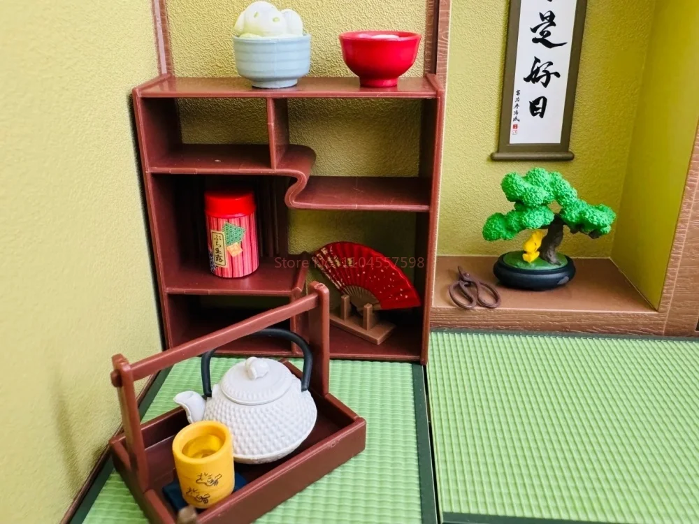 حقيقية إعادة النقل مشهد مصغر سنوبي و كيساتين اليابانية مقهى الشاي متجر الحلوى اللعب بقعة الحلي صندوق أعمى هدايا مخصصة