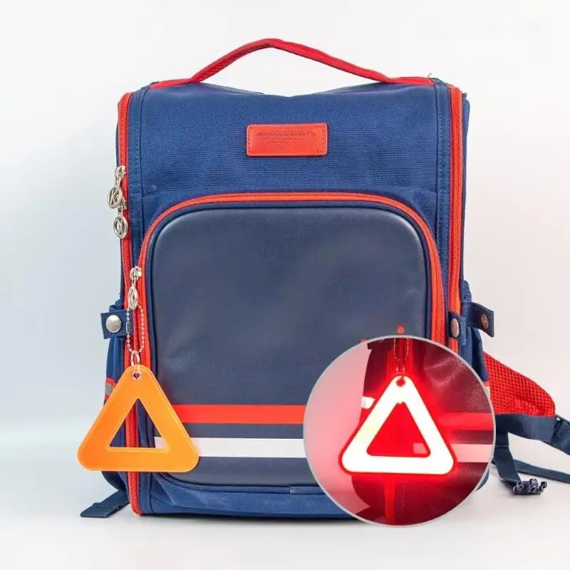 Reflective Triangle Pendant For School Bags, Bike Safety Reflector, Student Safety Hanging Tag For Night Walking And Cycling
