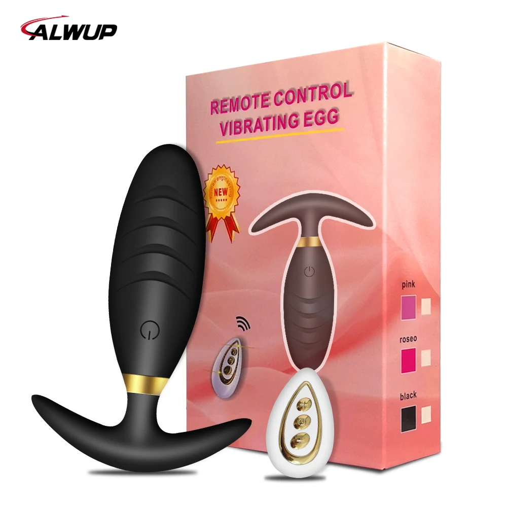 Butt Anal Plug Vibrators Prostate Massager with Wireless Remote Control Wearable Bullet Vibrator Dildo Anal Toys for Women Men