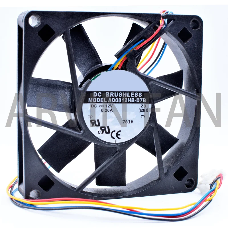 

Brand New Original AD0812HB-D7B 8cm 8015 80x80x15mm 12V 0.20A 4 Lines Power Supply Chassis CPU Pwm Cooling Fan