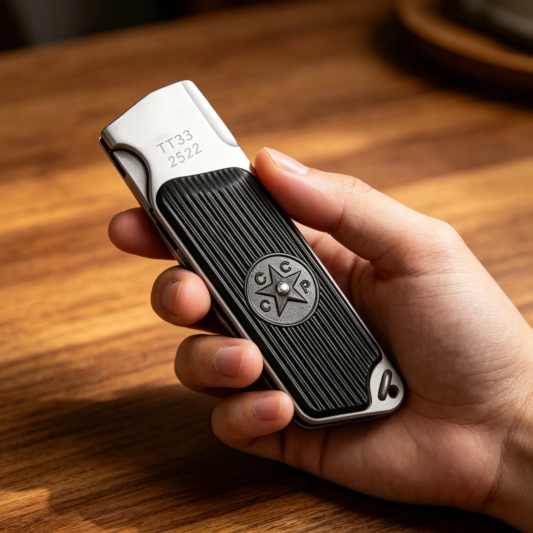 Urakov-TT33, EDC personalized pocket knife, made of DC53 steel, a portable and convenient folding knife for carrying around.
