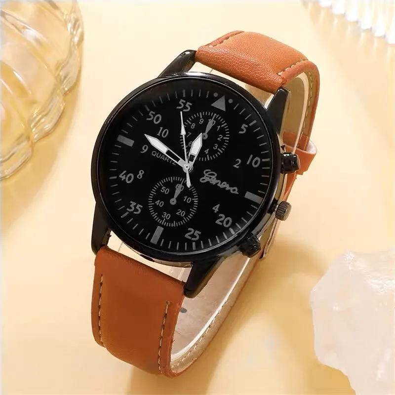 Luxury Top Brand Men Watches Fashion Quartz Watch for Men Sport Watch Leather Band Casual Men\'s Wristwatch Gifts for Men Women