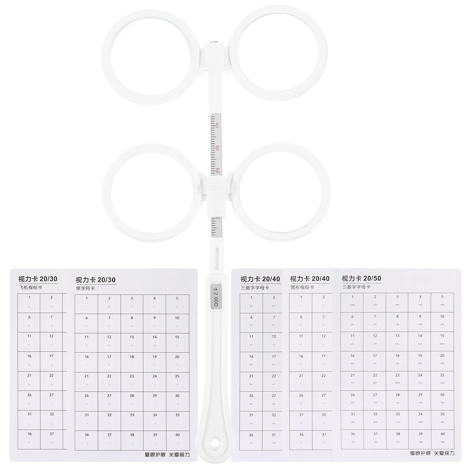 Optical Flipper Double-Sided Vision Training Instrument Adjustable Ophthalmic Flippers Set For Optometry Practice Teaching