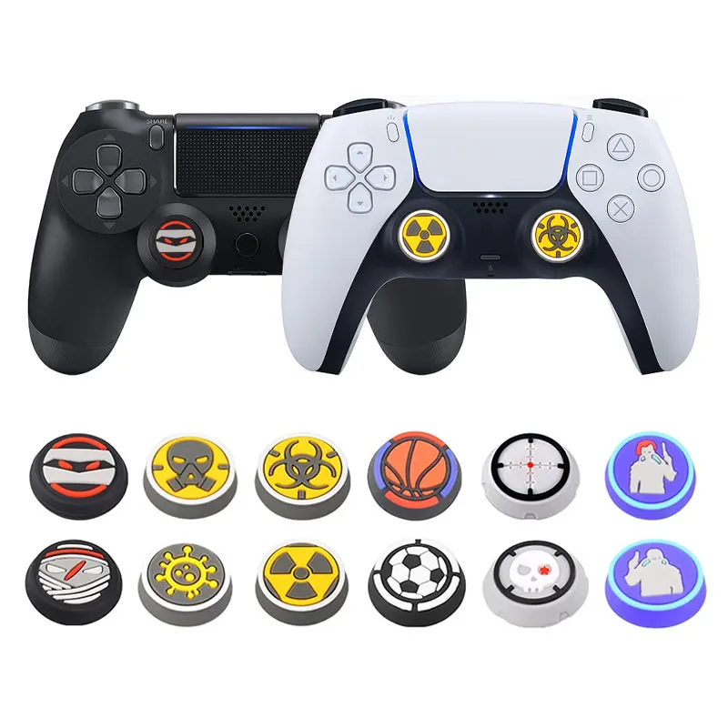 Thumbstick Grip Cap For Sony Playstation 5 4 PS5 PS4 PS3 XBOX Switch Pro Controller Joystick Soft Silicone Cover Protector Case