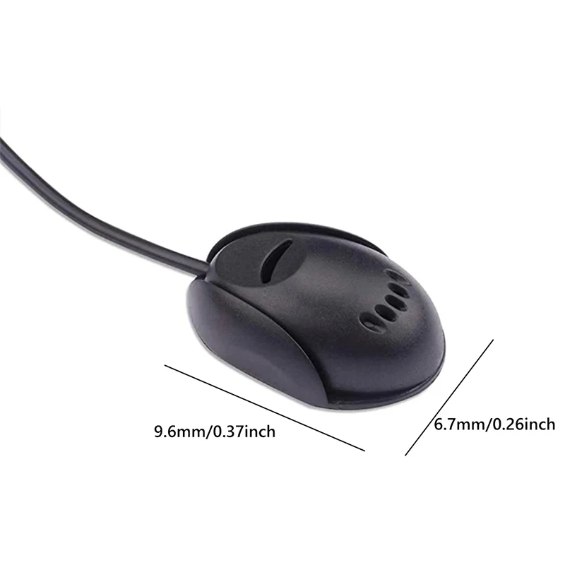 Мини-автомобильный микрофон, тип пасты, аудиомикрофон громкой связи, 3,5 мм, приборная панель, Bluetooth-совместимая для автомобильного радио, GPS