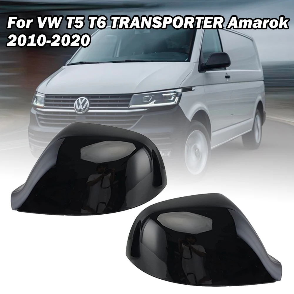 Rearview Mirrors Cover Side Caps For VW Transporter T5 T6 2010-2019 Amarok 2010-2020 Replacement Parts 7E1857527G 7E1857528G