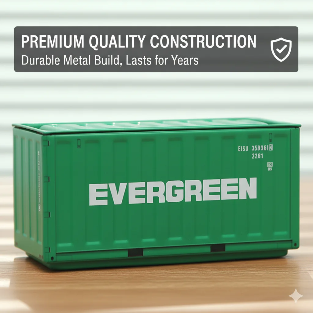 Mini Scale Simulated Shipping Cargo New Container Model Multifunctional Storage Box Desktop Organizer Home Storage Decor