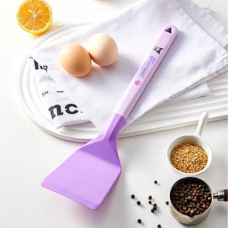 Genuine Sanrios Silicone Spatula Household Kuromi Hellokitty Melody Non Stick Pan Special Stir Fry Shovel Heat-Resistant Spatula