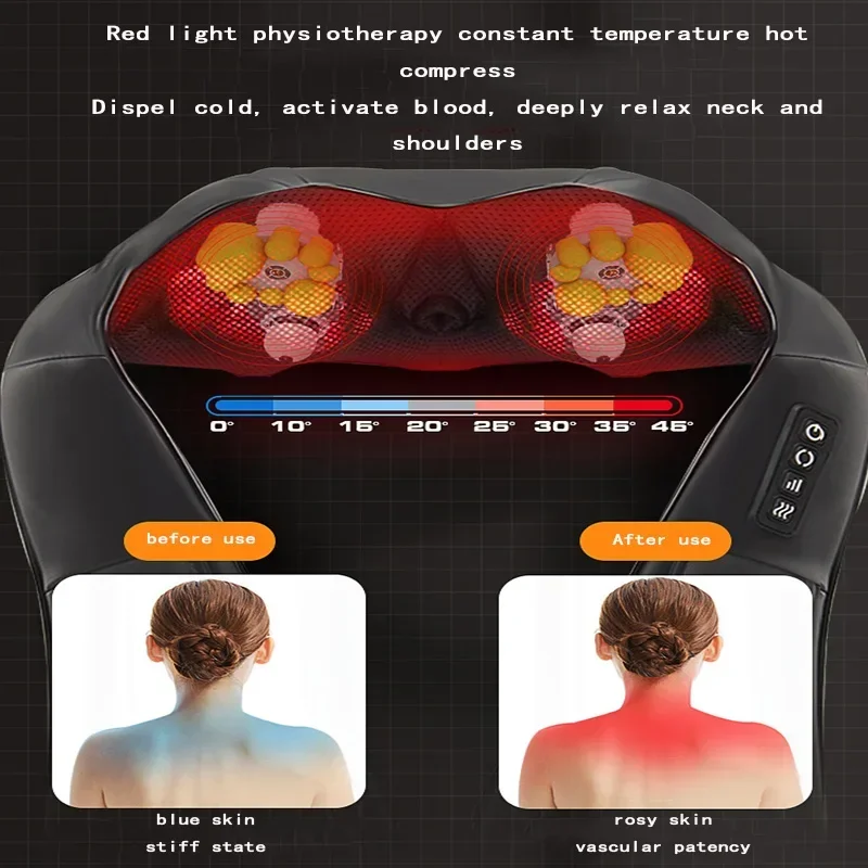 الأجهزة المنزلية العمود الفقري العنقي مدلك الرقبة الظهر الخصر الكتف العجن فوز شال الرقبة الكتف الكهربائية الكتف الرقبة تدليك #5