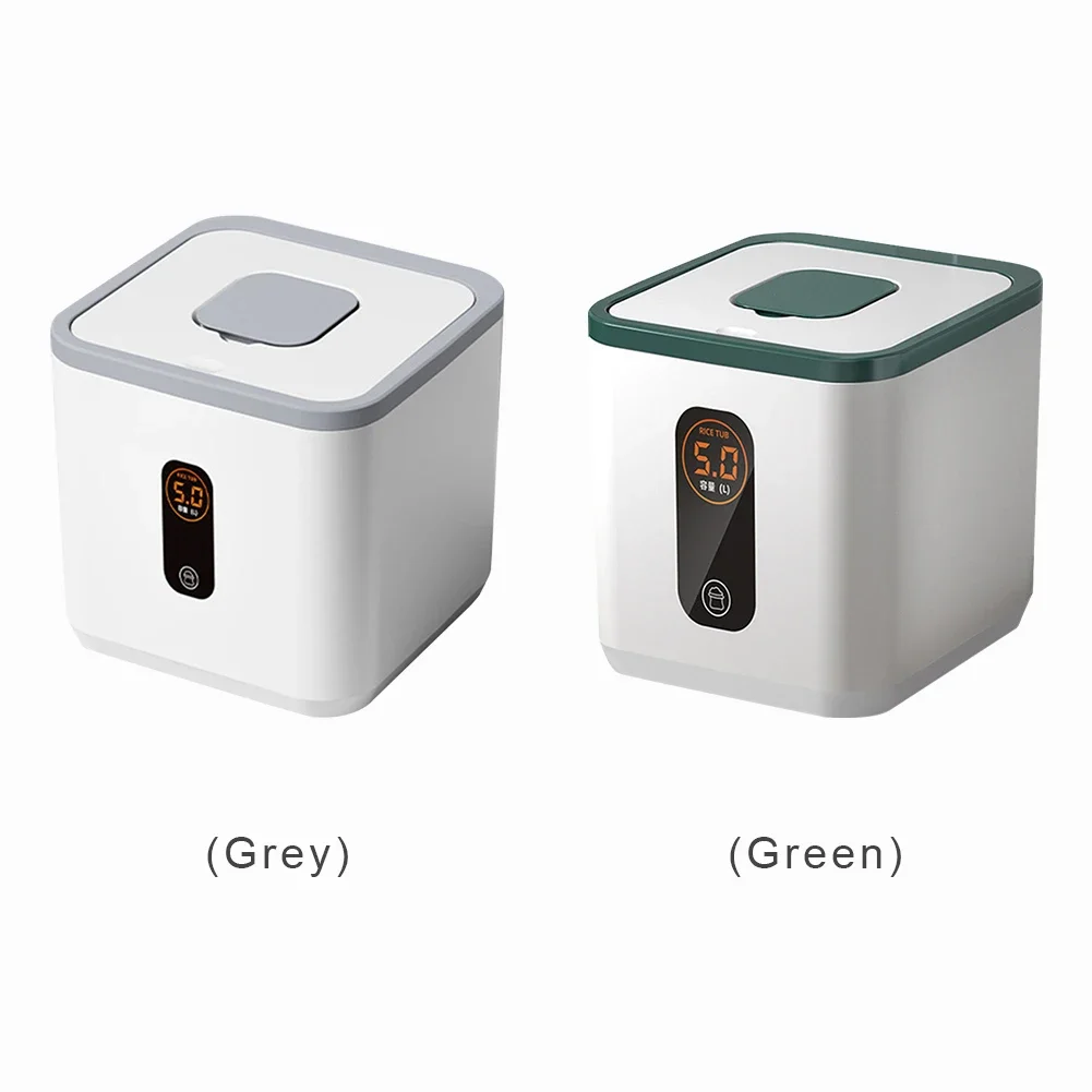 5KG Food Containers Bins with Measuring Cup Rice Airtight Storage Container Multi-Purpose Large Capacity for Rice Sugar Pasta