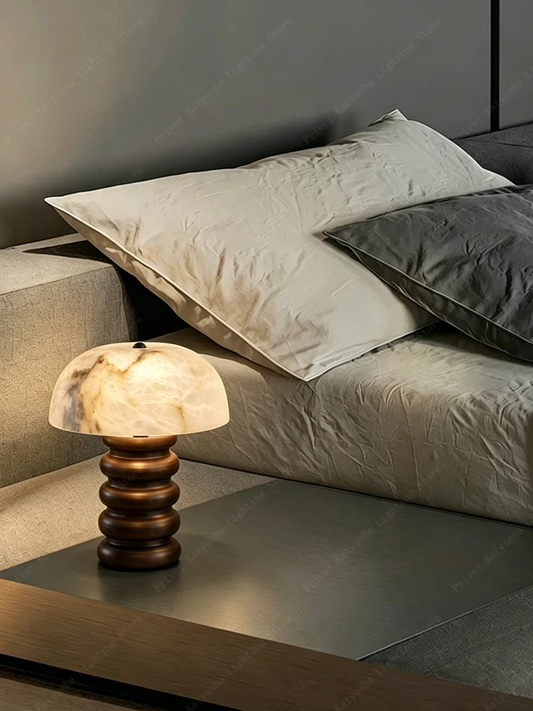 Retro Alabaster Mushroom Table - đánh giá và giá Lighting Home Decor Items