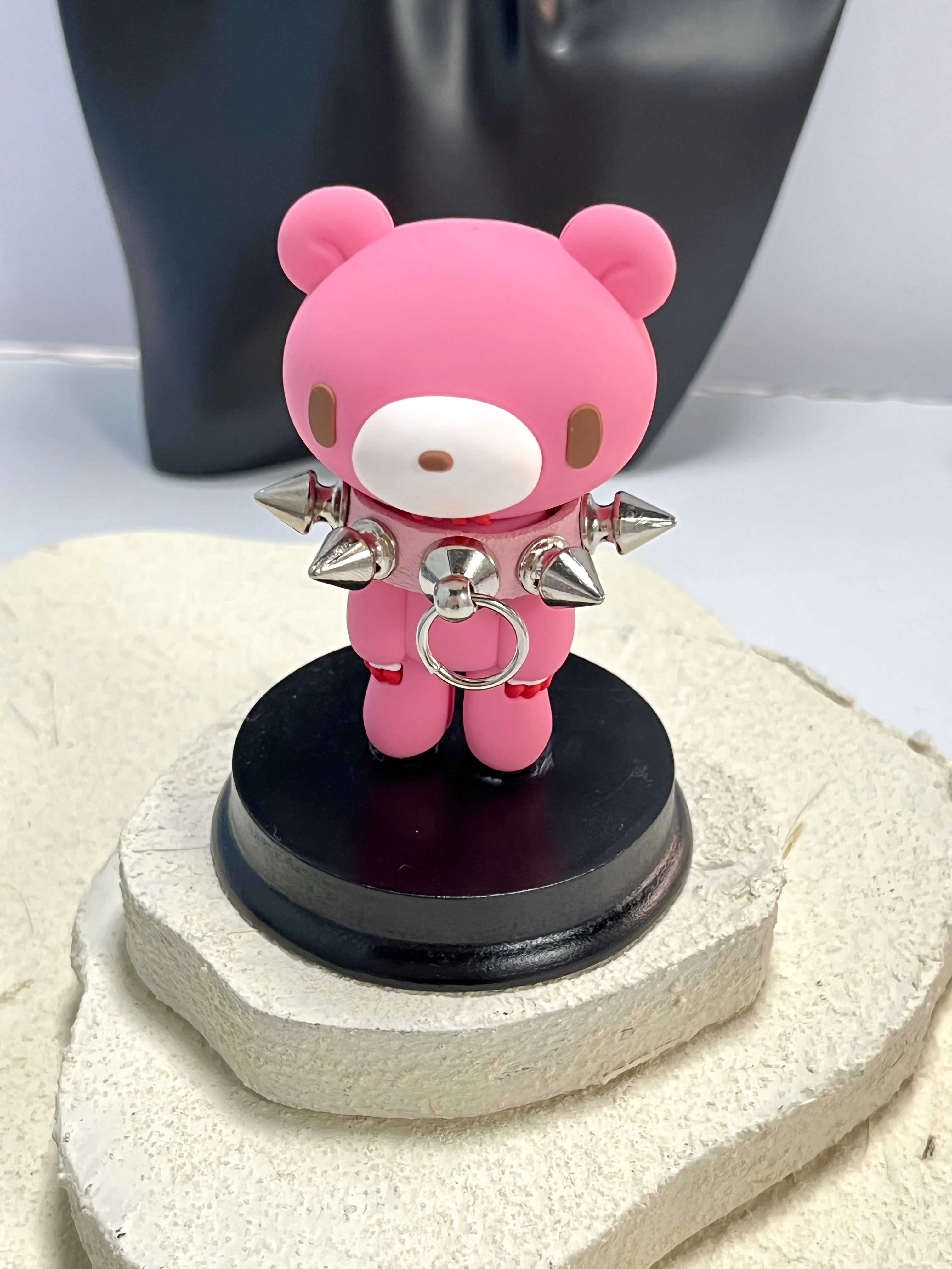 Kawaii Gloomy Bear Mori Chack Figure Goth Punk Spiked Collar
