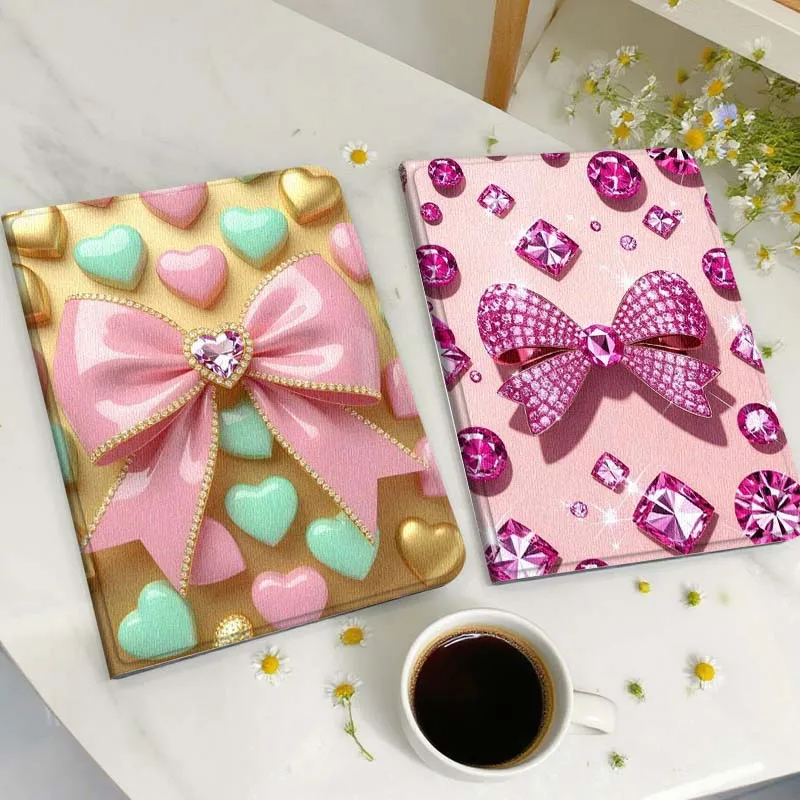

Luxurious bow pattern Tablet Case For Samsung Galaxy Tab A A7 A8 A9 A11 S6 S11 Lite Plus 10.1 10.4 10.5 Inch 2022 2025