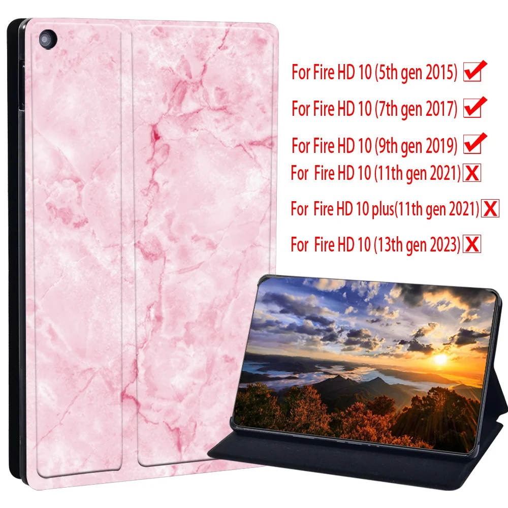 Customized Name Universal Case For Amazon Fire HD 10 (5/7/9th gen 2015/17/19) Magnetic Flip Cover Case Daily Necessities view 3