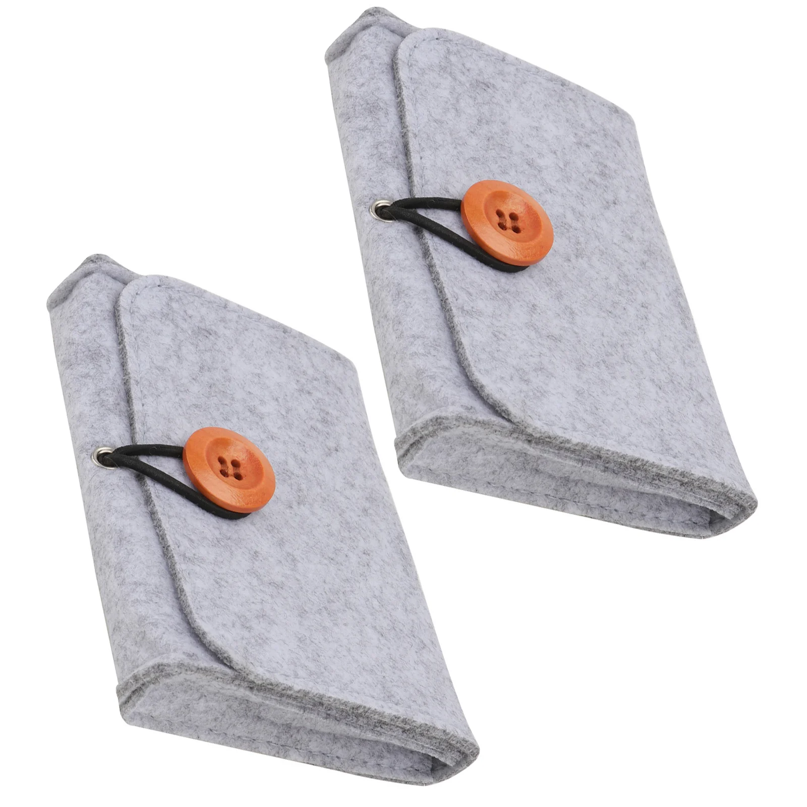 

2Pcs Essential Oil Organizer Bag Six Bottles Compact Portable Travel Storage Felt Case Durable Drop-Proof Design