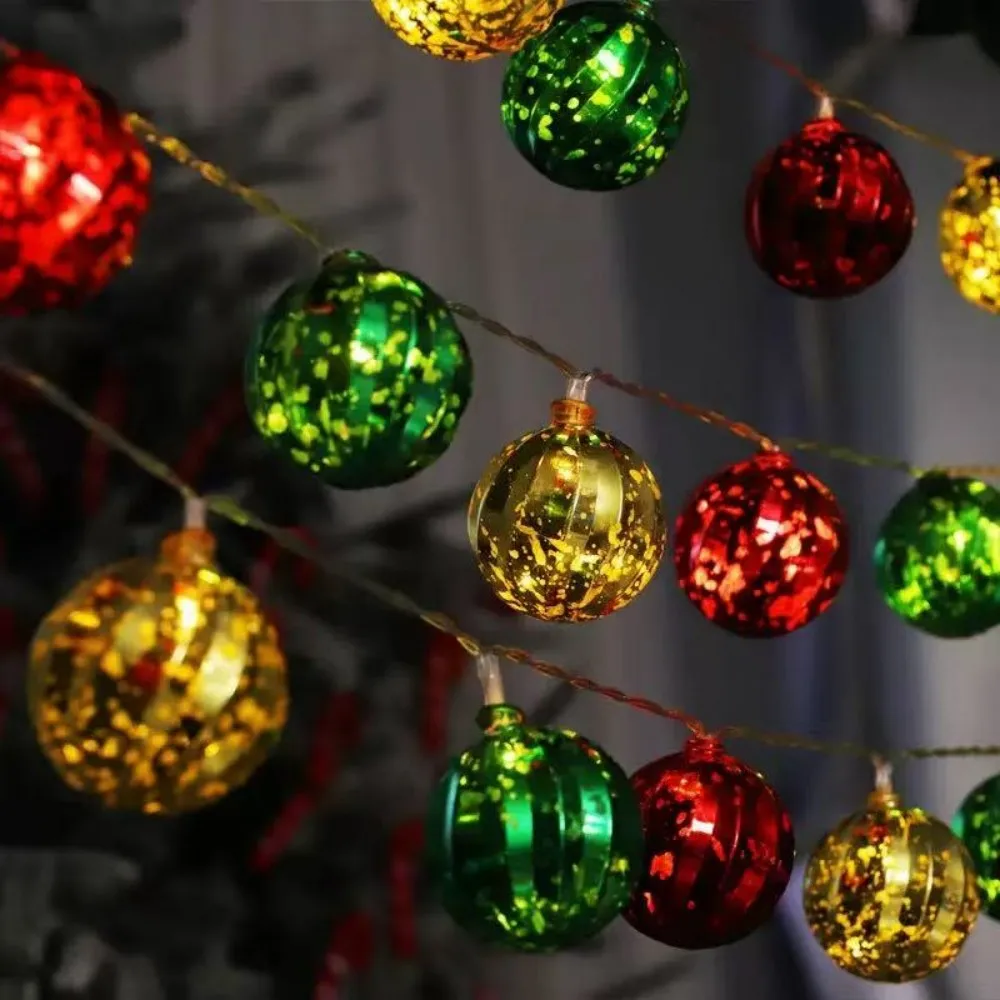 1 قطعة 1.5M10LED/3M20LED عيد الميلاد صندوق بطارية كرة نجمة هدية صندوق ضوء سلسلة ، باستثناء البطارية ، تستخدم لتزيين عيد الميلاد