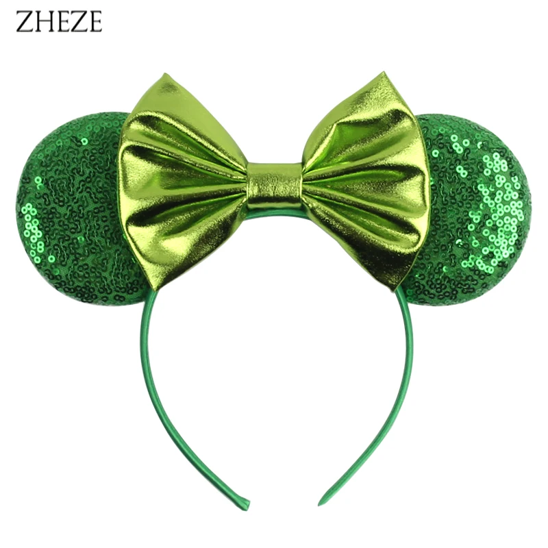 Cor sólida mouse ears bandana para meninas festa de aniversário feminino hairband festival cosplay acessórios para o cabelo