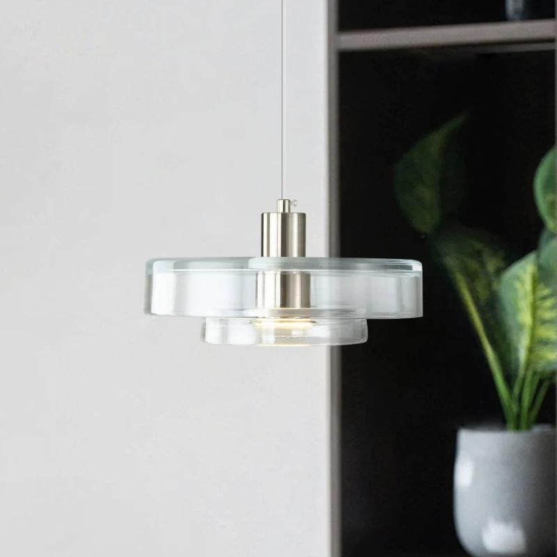 

Modern Minimalist LED Pendant Light Glass Lampshade Dining Room Bar Counter Kitchen Bedside Living Room Bauhaus Art Hanging Lamp