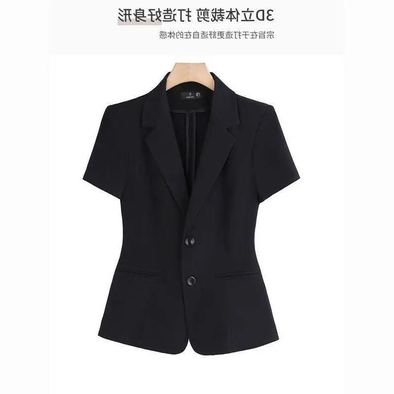 Ele Bla ort Sve pakset voor dames Professionele formele werkkleding Interviewoutfit Zomer dunne bovenkleding