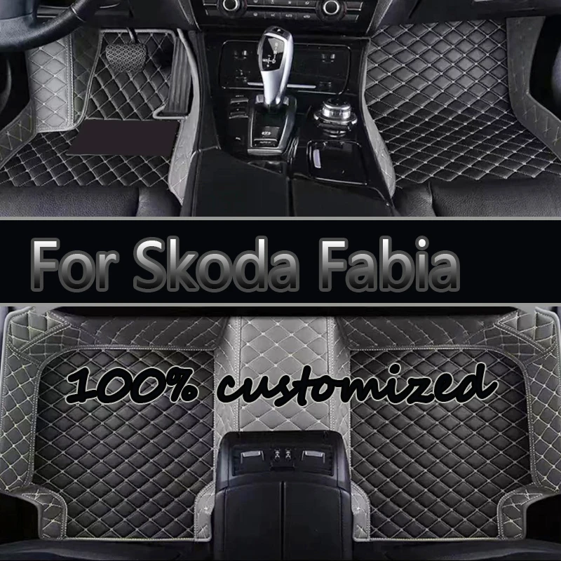 

Автомобильные коврики для Skoda Fabia 5J MG MK2 2007 ~ 2014 Авто ковры Коврики Кожаный напольный коврик Водонепроницаемая накладка Внутренние детали Автомобильные аксессуары