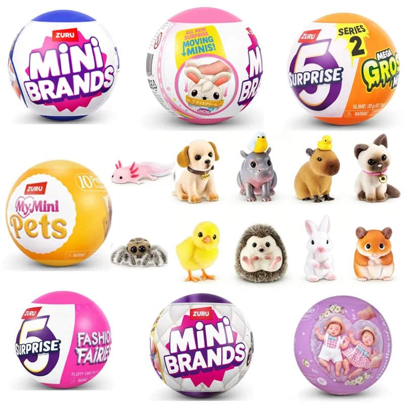 My Mini Pets/Prank/Home Furnishings/Doll Series Kawaii Blind Box Dog Rabbit Capybara Anime Figure Mystery Box Collection Gifts